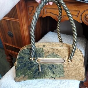 Tropical Palm Tree Boho Carpet bag handbag purse Quirky Unique